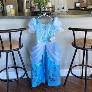 NWT Disney Cinderella dress, crown & light up wand